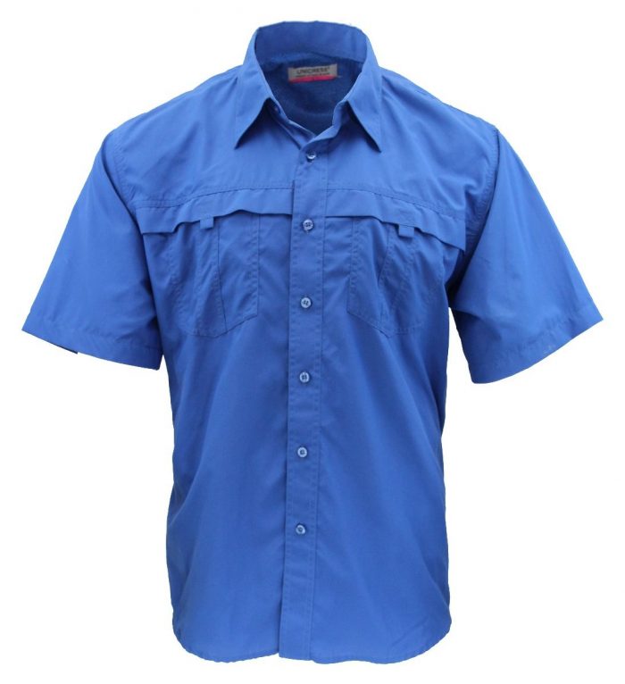 Camisa estilo columbia azul