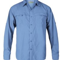 Camisa manga larga estilo columbia para caballero – Bordados Panamá