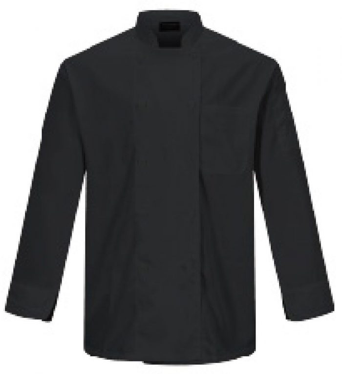 Camisa para chef en color negro para caballero