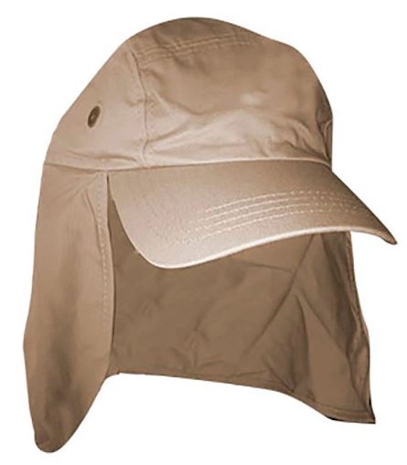 Gorra con protector de cuello