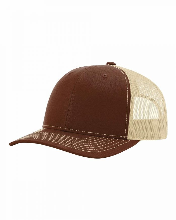 gorra richardson chocolate con crema