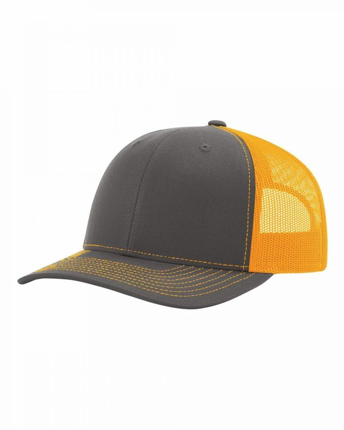 gorra richardson gris con amarillo