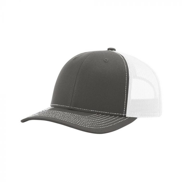 gorra richardson gris con blanco