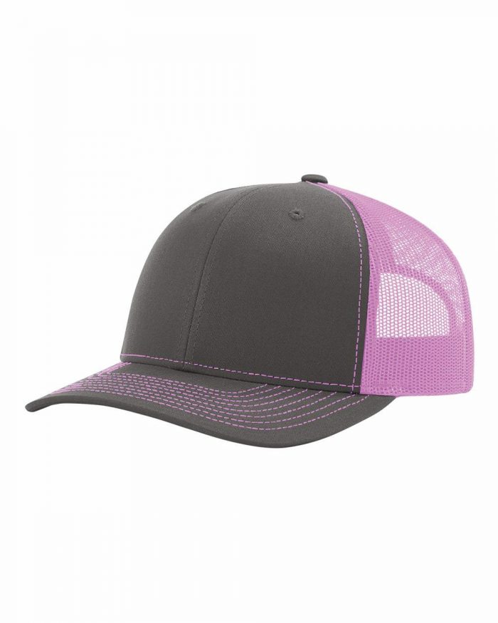 gorra richardson gris con morado