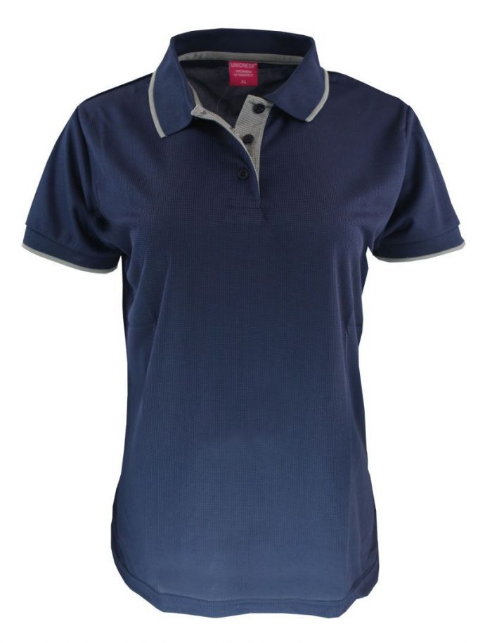 sueter polo waffit para dama en color azul marino