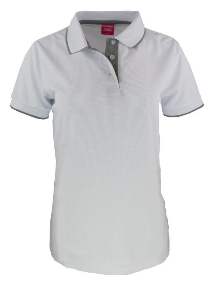 sueter polo waffit para dama en color blanco