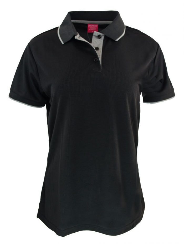 sueter polo waffit para dama en color negro